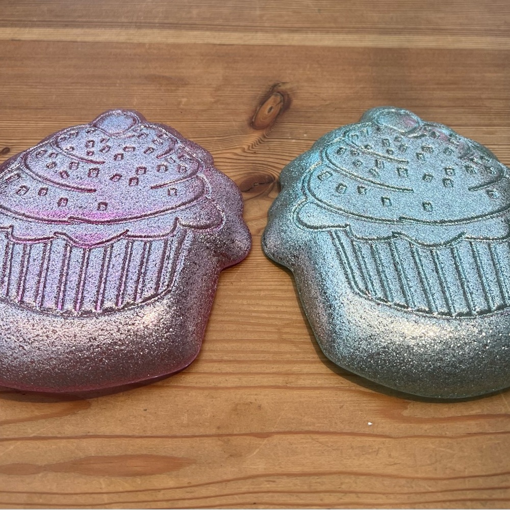 8-Glass Cupcake Dessert Plates - Picture 6 of 8